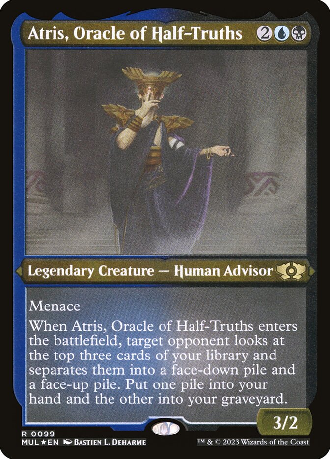Atris, Oracle of Half-Truths card front