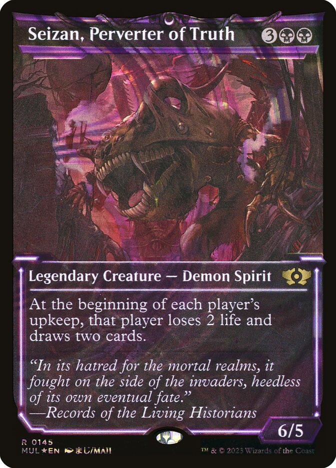 Seizan, Perverter of Truth card front