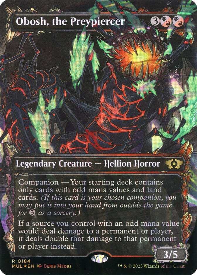 Obosh, the Preypiercer card front