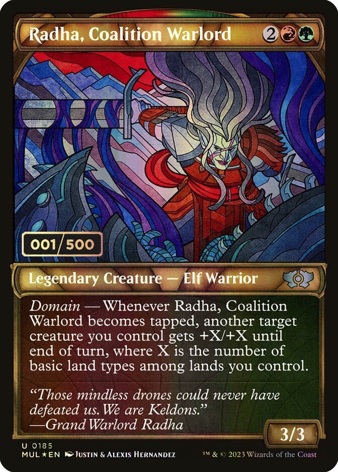 Radha, Coalition Warlord card front