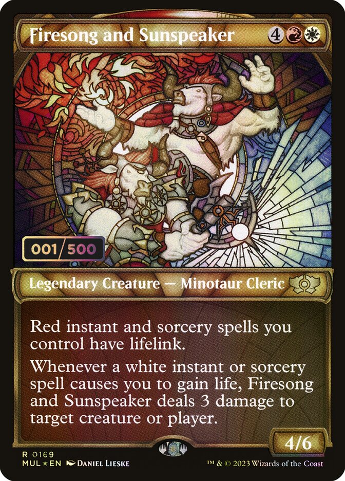 Firesong and Sunspeaker card front