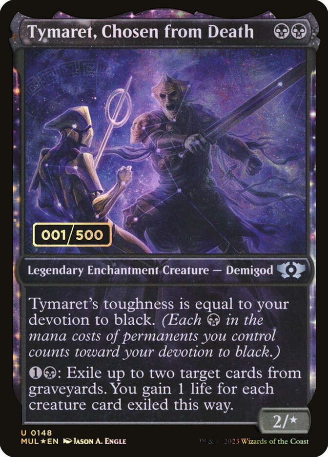 Tymaret, Chosen from Death card front