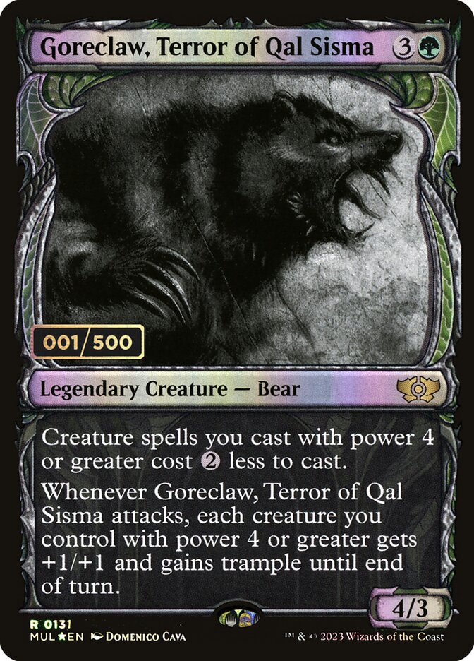 Goreclaw, Terror of Qal Sisma card front
