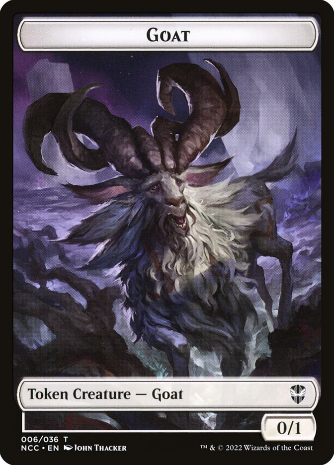 Goat card front