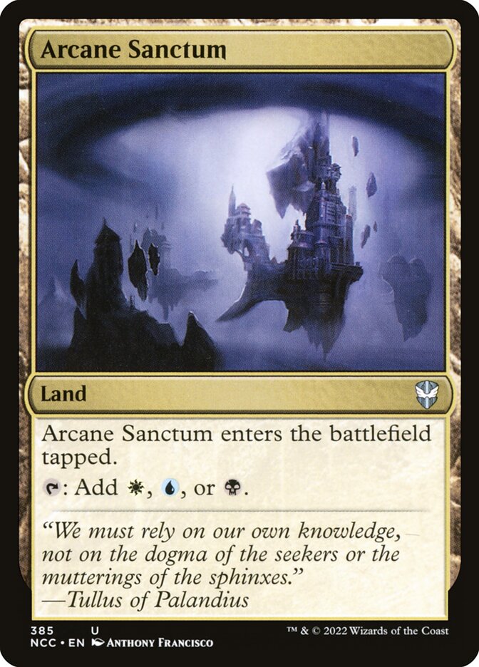 Arcane Sanctum card front