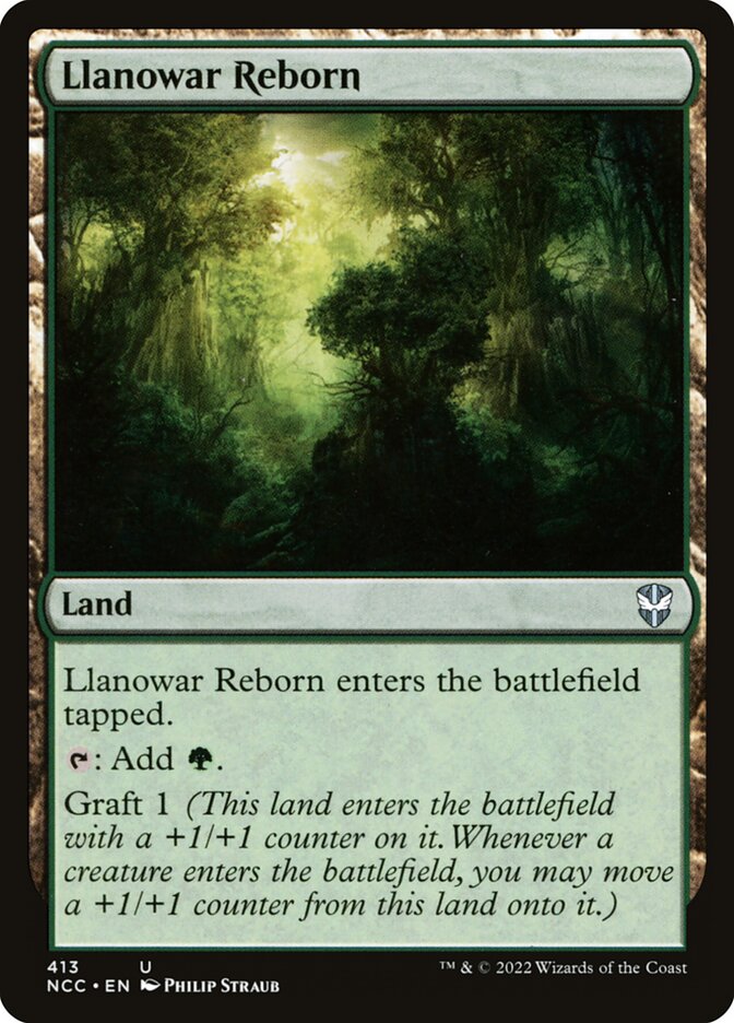 Llanowar Reborn card front