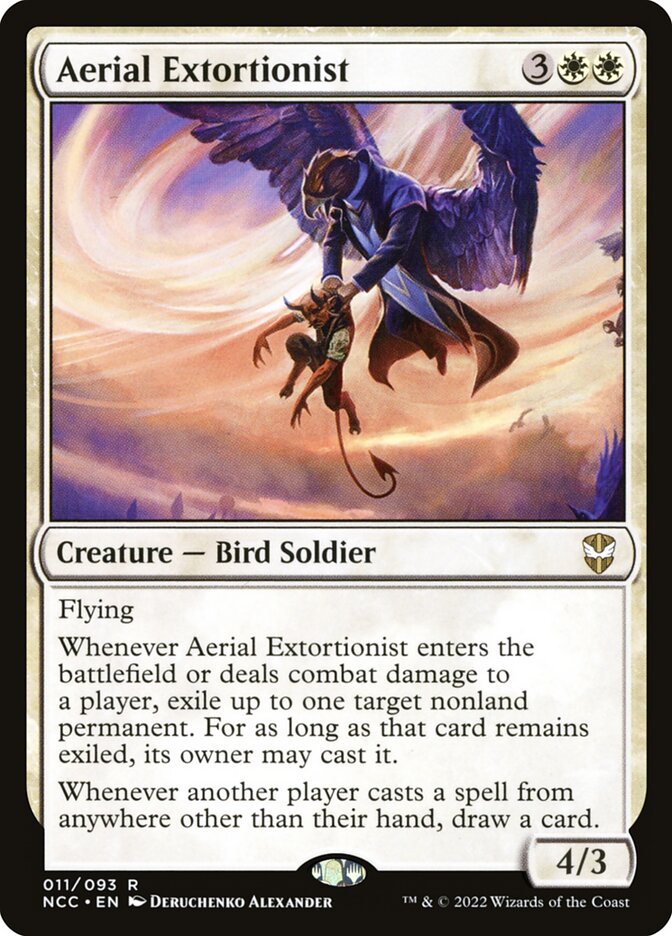 Aerial Extortionist card front