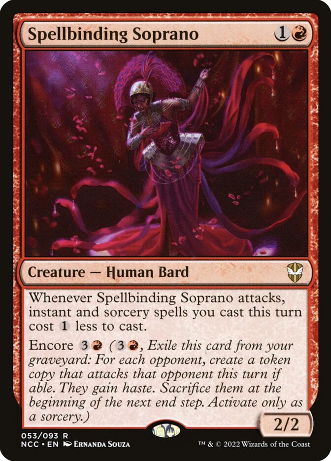 Spellbinding Soprano card front