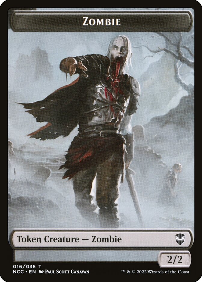Zombie card front