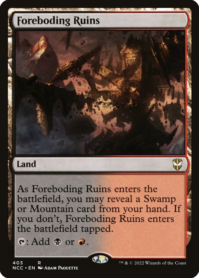 Foreboding Ruins card front