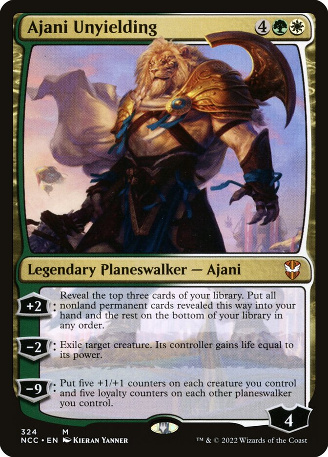 Ajani Unyielding card front