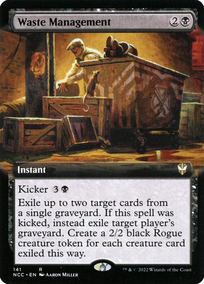 Waste Management card front