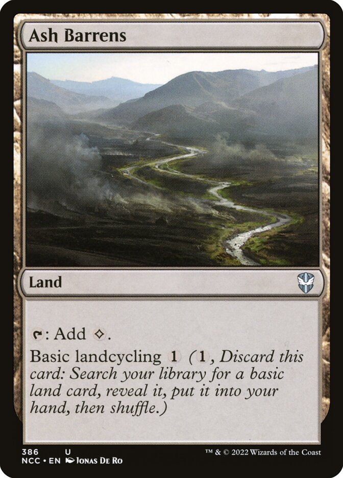Ash Barrens card front