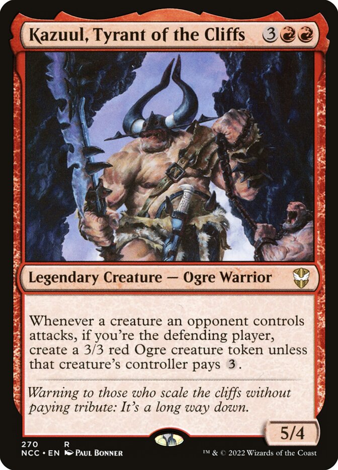 Kazuul, Tyrant of the Cliffs card front