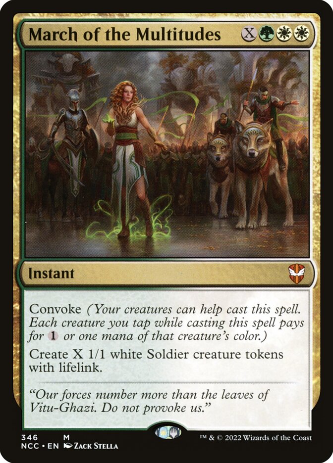 March of the Multitudes card front