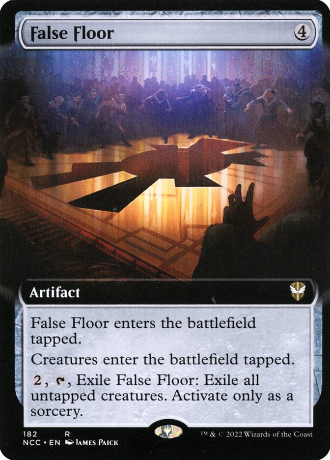False Floor card front