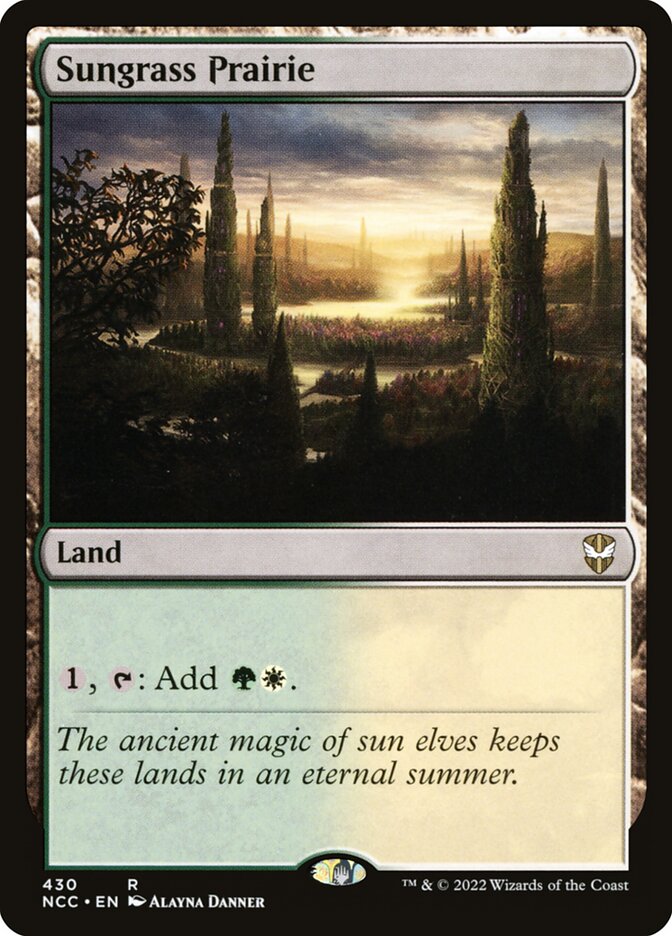 Sungrass Prairie card front