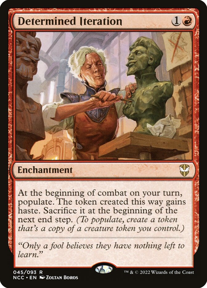 Determined Iteration card front
