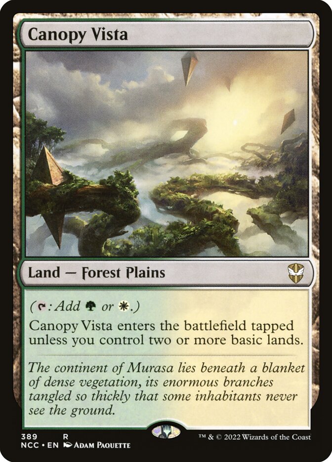 Canopy Vista card front