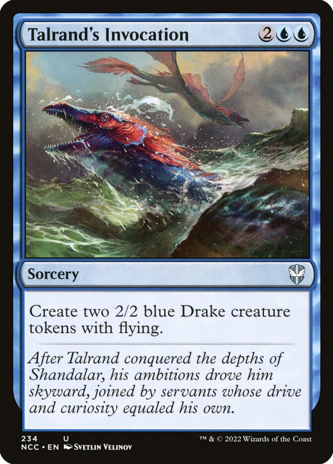 Talrand's Invocation card front
