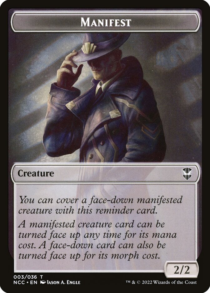 Manifest card front