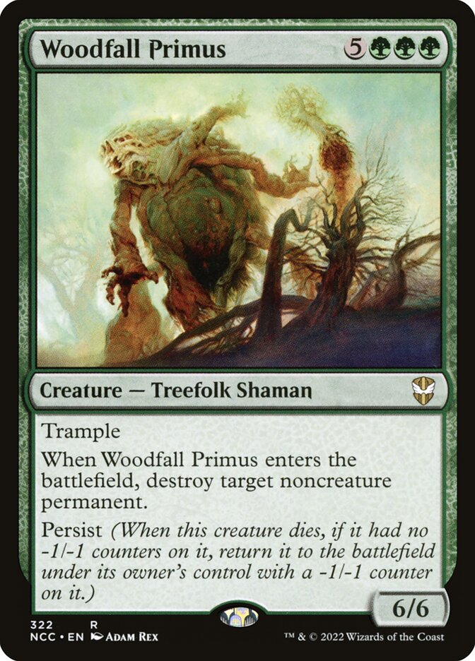 Woodfall Primus card front