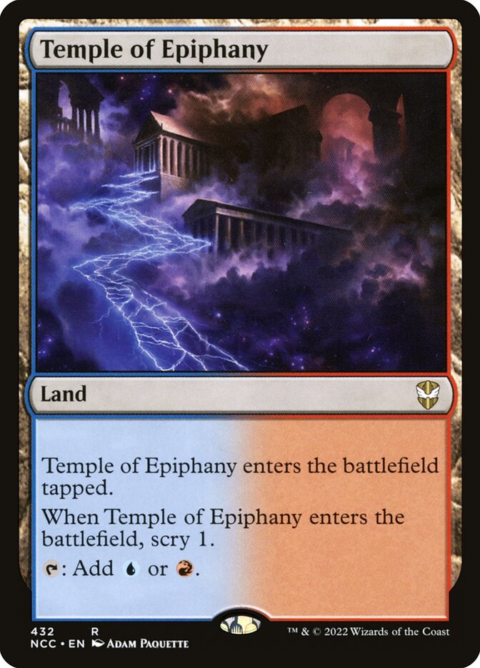 Temple of Epiphany card front