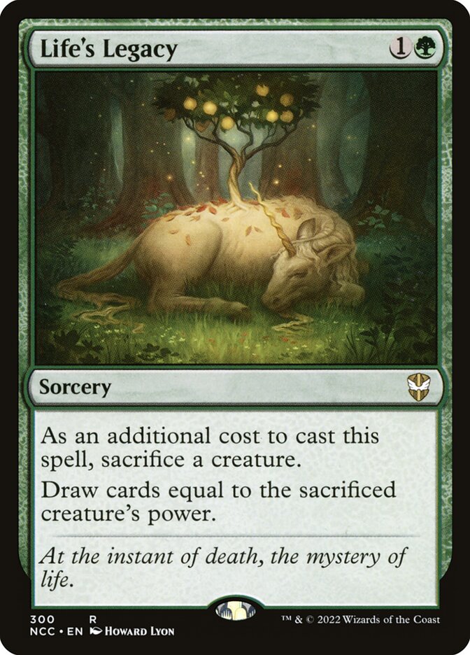 Life's Legacy card front