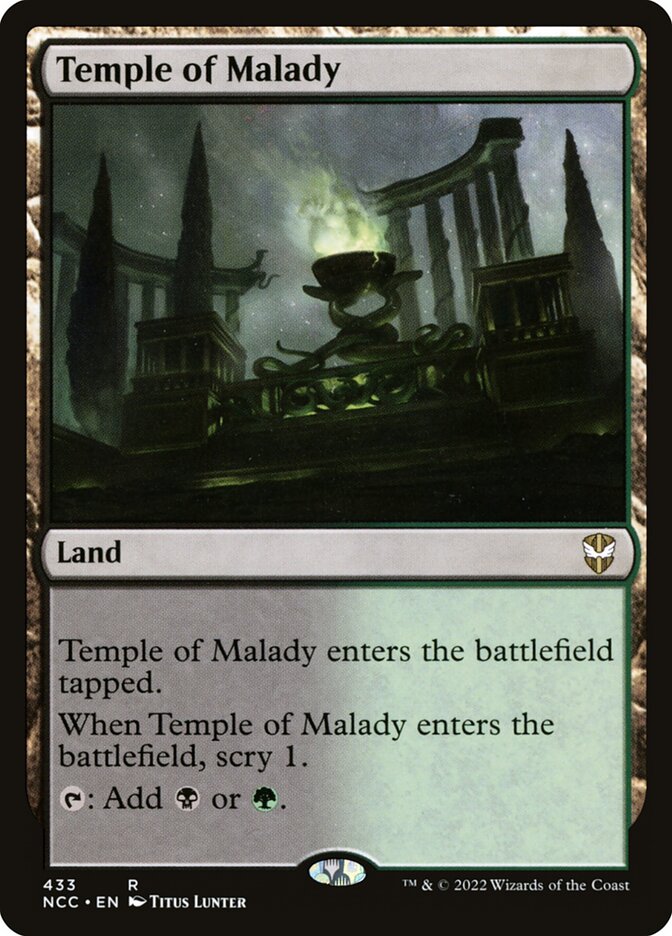 Temple of Malady card front