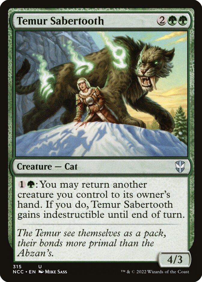 Temur Sabertooth card front