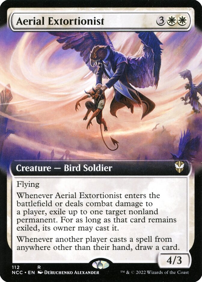 Aerial Extortionist card front