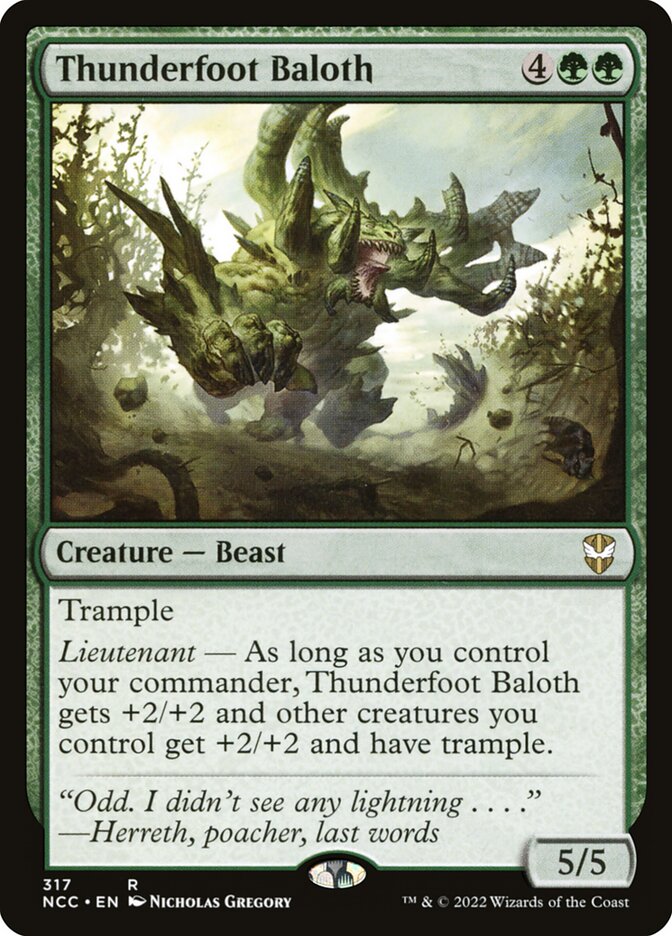 Thunderfoot Baloth card front
