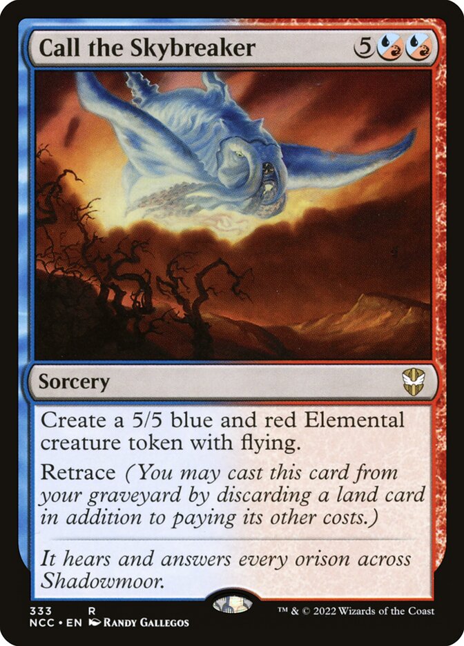 Call the Skybreaker card front