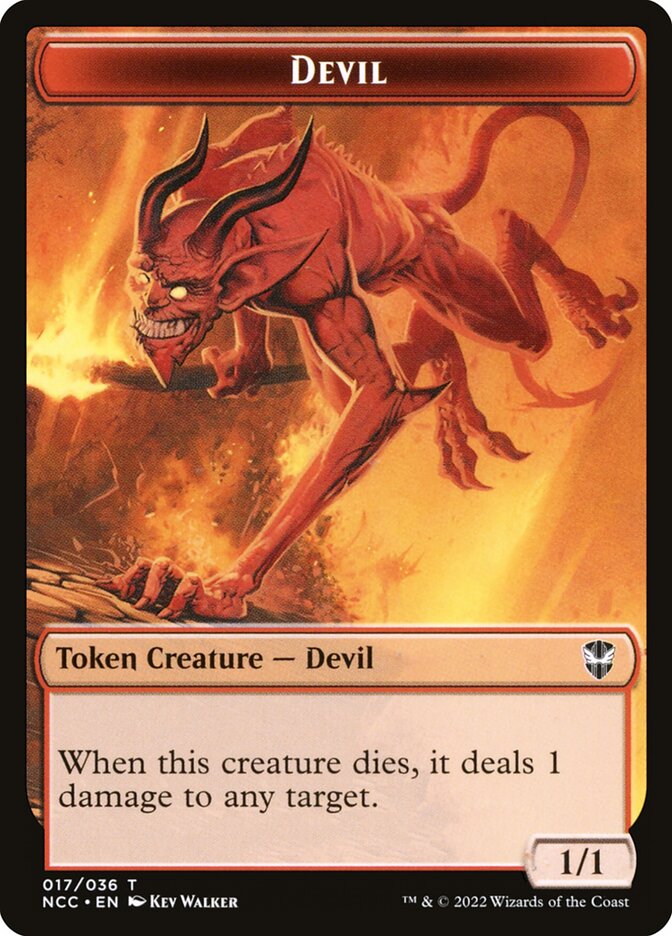 Devil card front