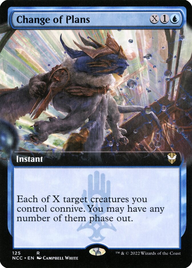 Change of Plans card front