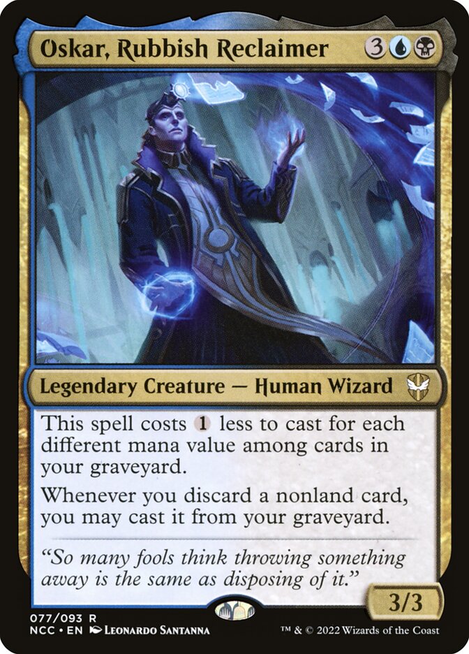 Oskar, Rubbish Reclaimer card front