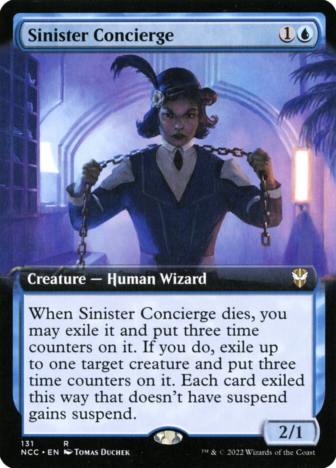 Sinister Concierge card front