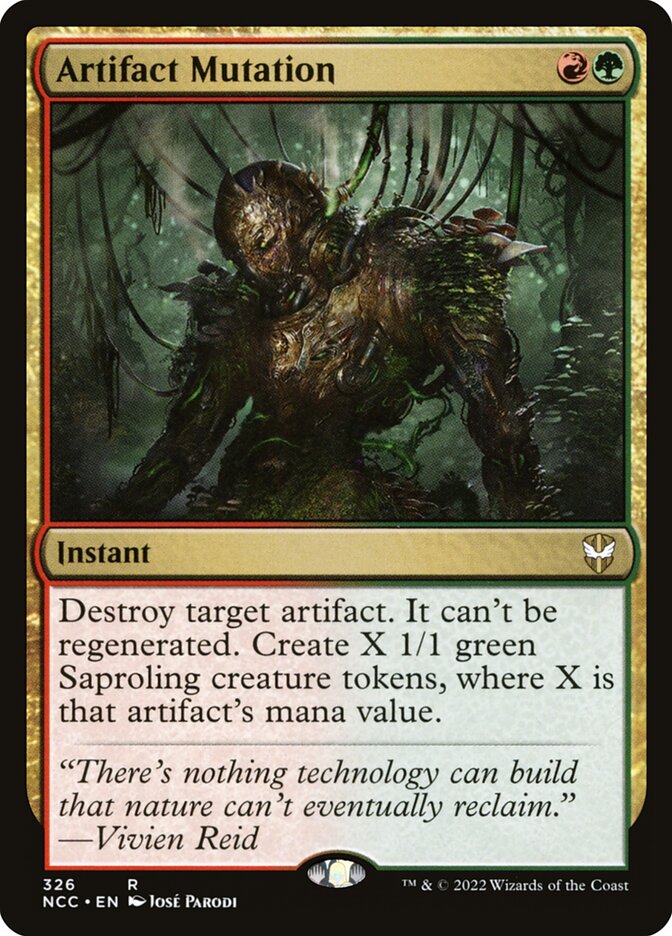 Artifact Mutation card front
