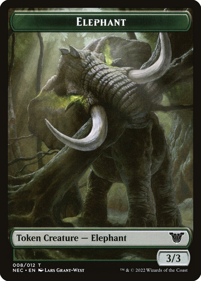 Elephant card front