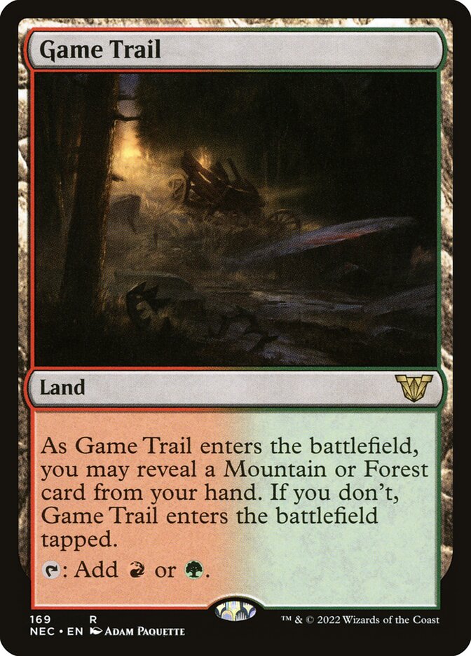 Game Trail card front