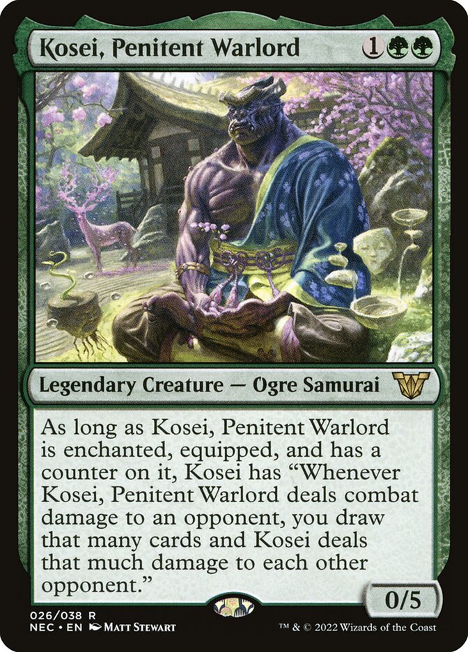 Kosei, Penitent Warlord card front