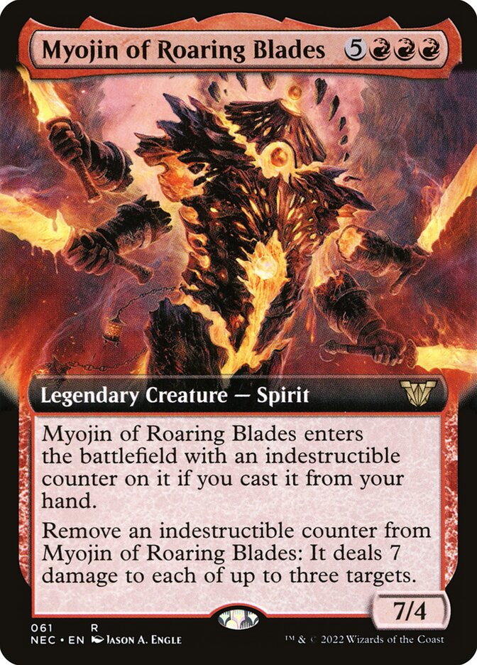 Myojin of Roaring Blades card front