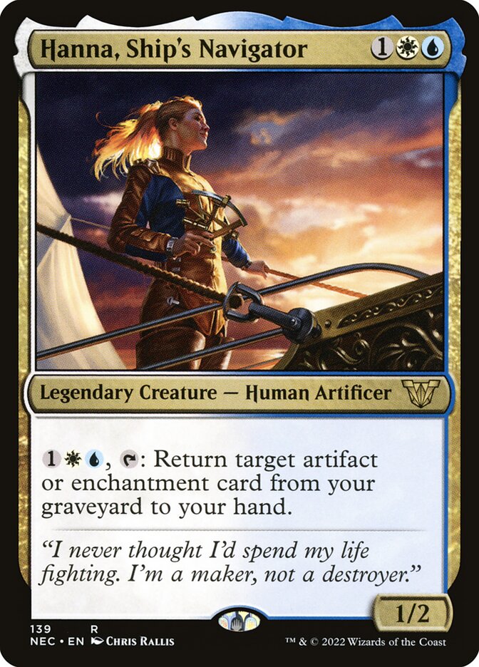 Hanna, Ship's Navigator card front
