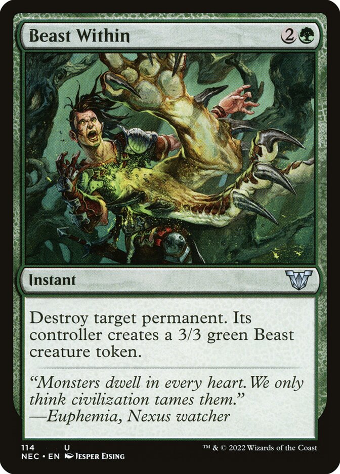 Beast Within card front