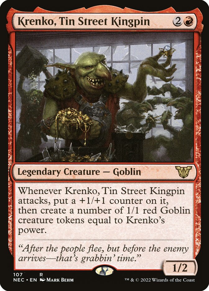 Krenko, Tin Street Kingpin card front