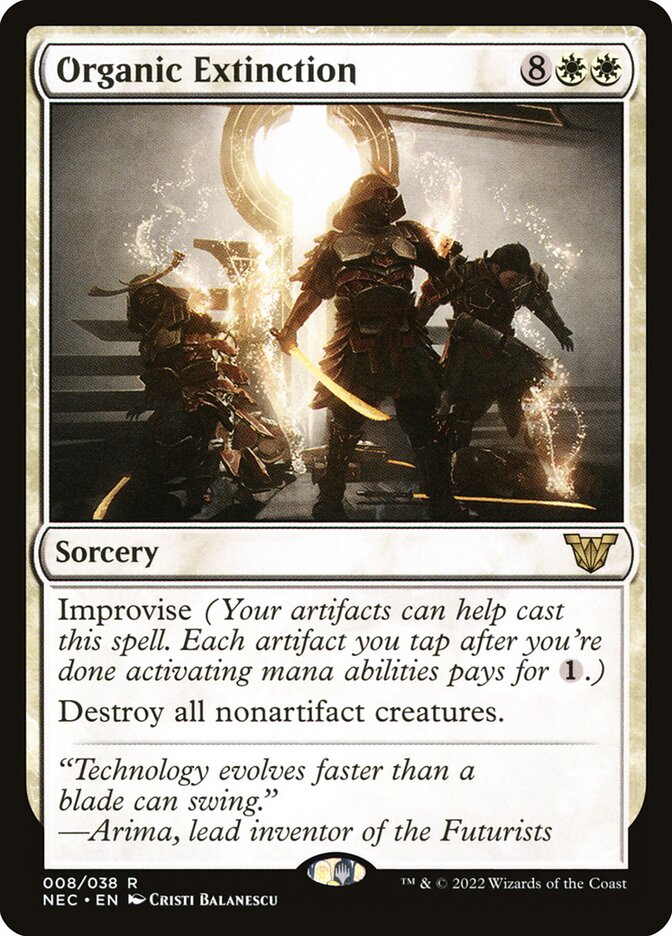 Organic Extinction card front
