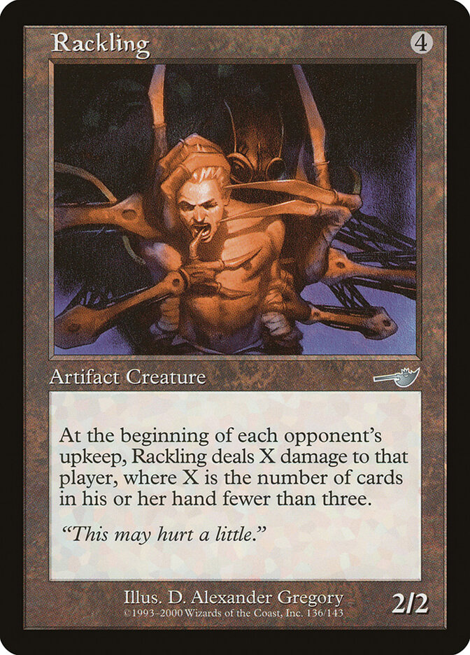 Rackling card front