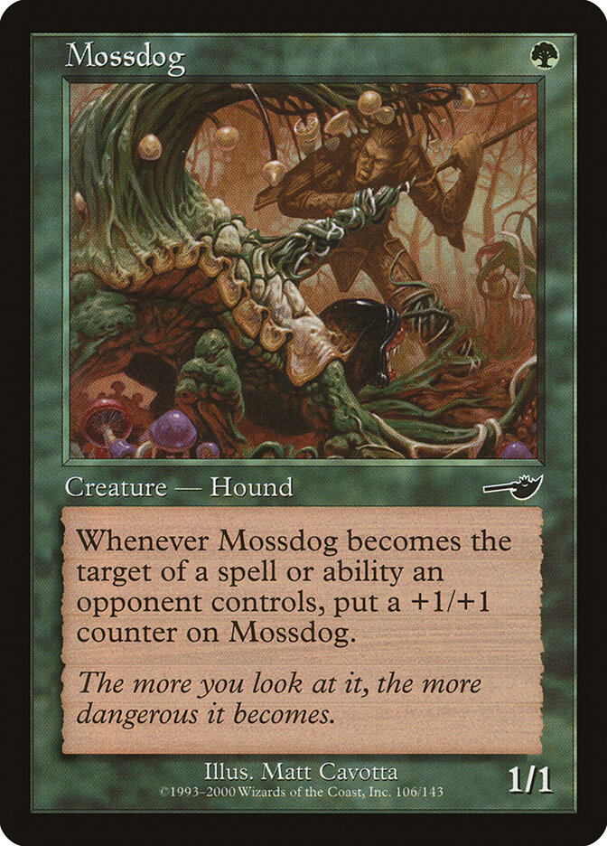Mossdog card front