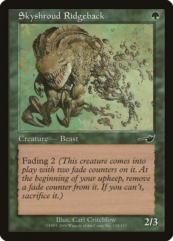 Skyshroud Ridgeback card front