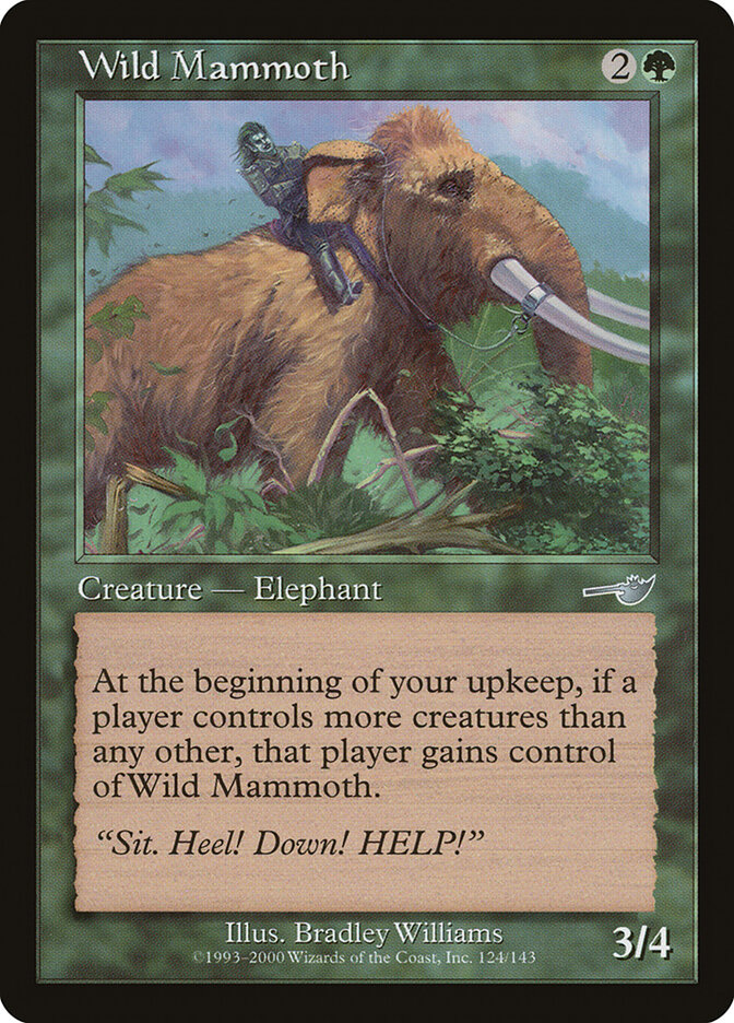 Wild Mammoth card front